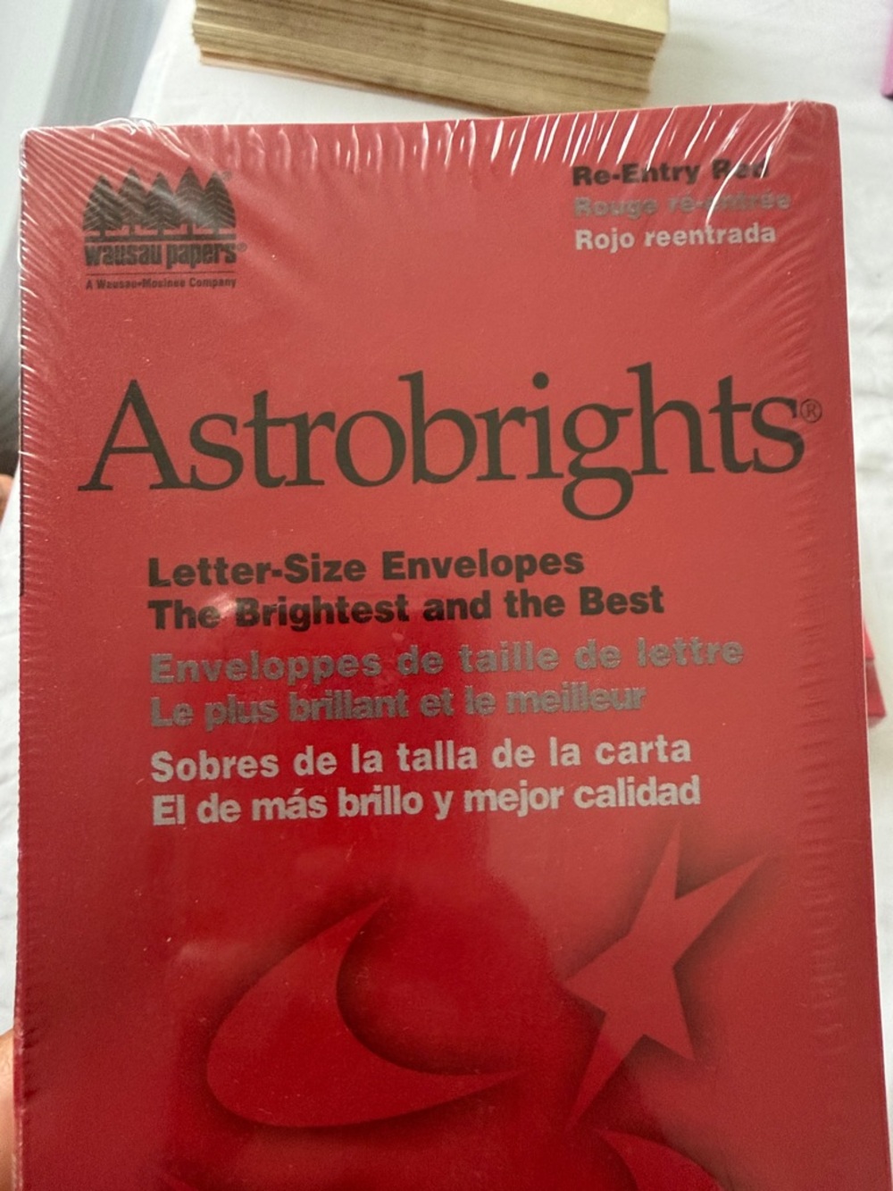 Astrobrights Letter-Size Envelopes - Red (4 Pack) - Picture 5 of 6